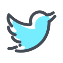media, network, social, twitter, web svg vector icon