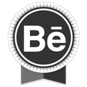 behance, ribbon, social icon