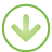 basic, down, green, navigation icon