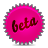 beta, pink, splash icon