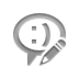 chat,emot,pencil icon
