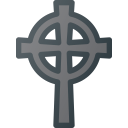 celtic, cemetery, cross, death, grave, stone svg vector icon