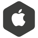 apple, logo, socisl svg vector icon