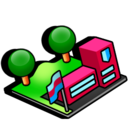 campus, dorm, kiosk, library, school, university icon