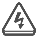 alert, attention, caution, electricity, shock svg vector icon