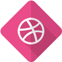 dribbble, internet, logo, network, social, web icon