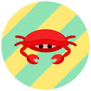 animals, crab, ocean, sea, summer icon