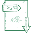 document, file, format, ps svg vector icon