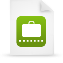 document, file, green, paper icon