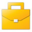 briefcase, career, case, job, suitcase, yellow icon