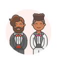 gay, wedding svg vector icon