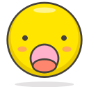amazed, face svg vector icon