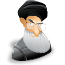 ayatollah,ali,khamenei,man,cartoon,leader,account,male,person,people,profile,human,member,user icon