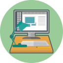 computer, light, studio, technology svg vector icon