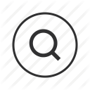 find, look, magnifier, search, search audio, search music, view icon