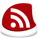 xmas,feed,red,rss,subscribe icon