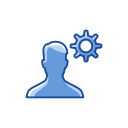 contacts, edit profile, general settings, settings svg vector icon