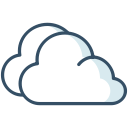 clouds, overcast, weather, winter svg vector icon