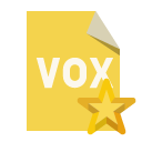 file,format,vox,star icon