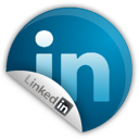 linkedin, sticker icon