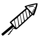 celebration, firecracker, new year, party svg vector icon