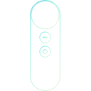 controller, daydream, google, joystick svg vector icon