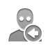 user,awake,left icon