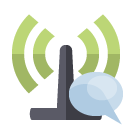 antenna,speech,bubble icon