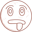 emoji, emot, exhausted, face, tired svg vector icon