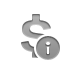 currency,sign,dollar,info icon