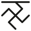 boar, rune, slavic calendar, slavic symbols svg vector icon