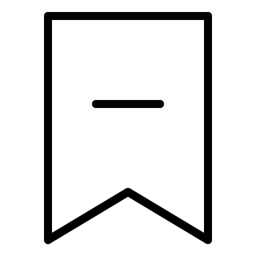 Nc Test Outline 64px Bookmark Remove svg vector icon
