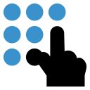 dialpad, keypad, phone, touch svg vector icon