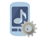 ringtone,gear icon