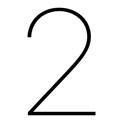 Number svg vector icon