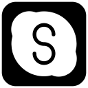 media, network, skype, social svg vector icon