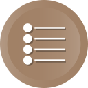 bullet, bullets, items, list, menu, unjustified svg vector icon