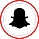 brand, logo, media, snapchat, social svg vector icon