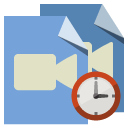 file,type,video,clock icon