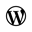 wordpress,black icon