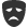 mask, tragedy icon