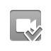 video,checkmark icon
