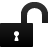 padlock,open,unlocked icon