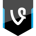 shield, social, vine svg vector icon