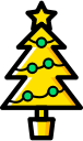 christmas, tree, xmas svg vector icon