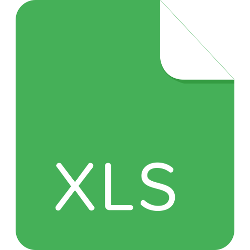 Excel svg vector icon