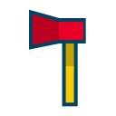 axe, knife, wood svg vector icon