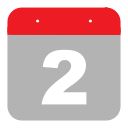 calendar, event, hovytech, schedule, second, time, two svg vector icon