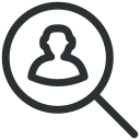employee, looking, search job svg vector icon