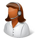 female, technicalsupportrepresentative icon